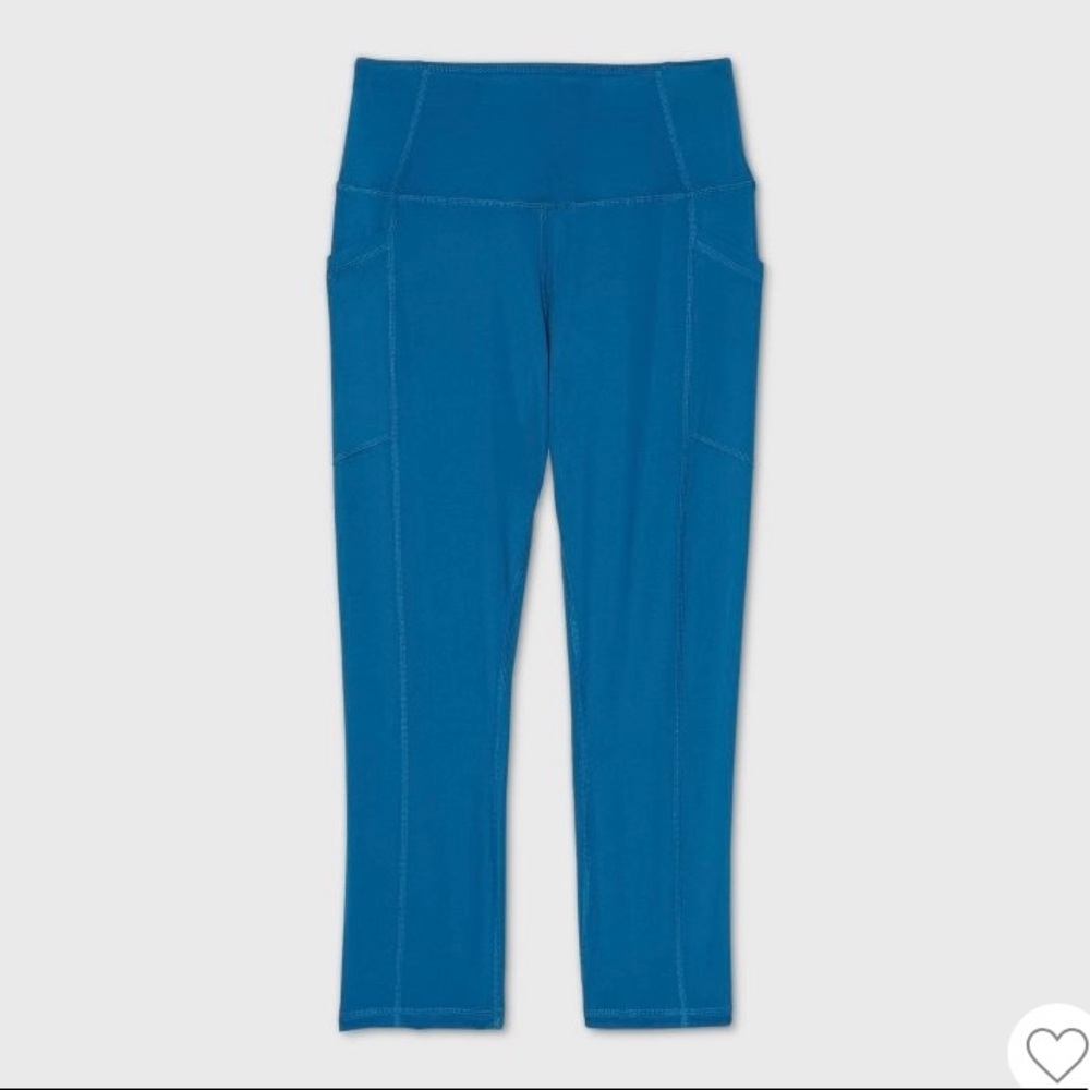 all in motion high waisted teal leggings
